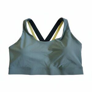 Old Navy Women's Size 2X Green PowerSoft Medium Support Go-Dry Sports Bra